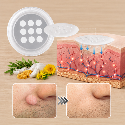 ✨LUMIVO™2-in-1 Microneedle & Hydrocolloid Patch🍀| Removes Raised Moles, Acne, Flat Warts & Skin Tags | Helps Improve Wrinkles, Scars & Blemishes | Invisible Patches for Face & Body