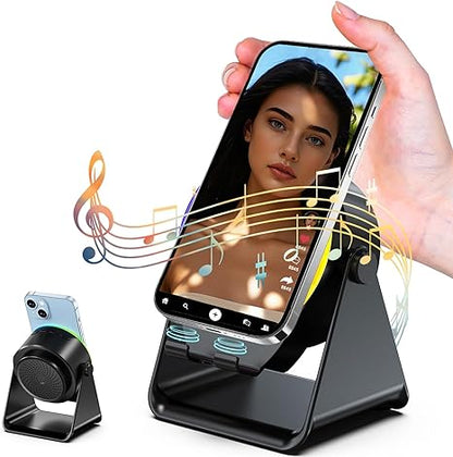 Hot Sales 🔥4 in 1 Wireless Induction Bluetooth Speaker: RGB Light Phone Stand