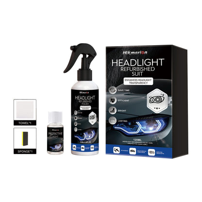 🏆 35K+ SOLD! 🚗Headlight Restoration Kit | 2‐Step No‐Sand Formula for Crystal Clear Lights ✨