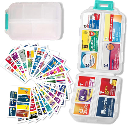 Portable Multi-Compartment Sealed Pill Case
