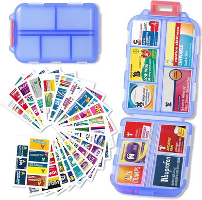 Portable Multi-Compartment Sealed Pill Case