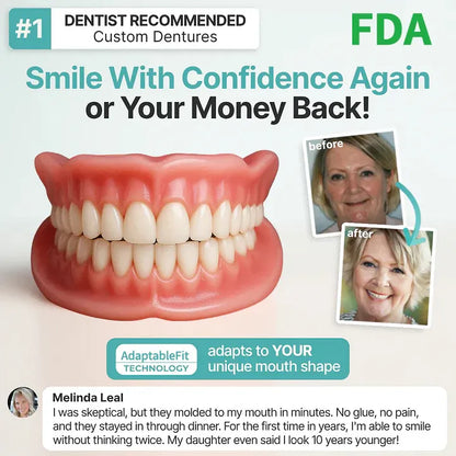 ⏰Ends Today: 70% OFF! 🌎LUMIVO™ Custom-Fit Dentures— Designed for Comfort and a Natural-Looking Smile